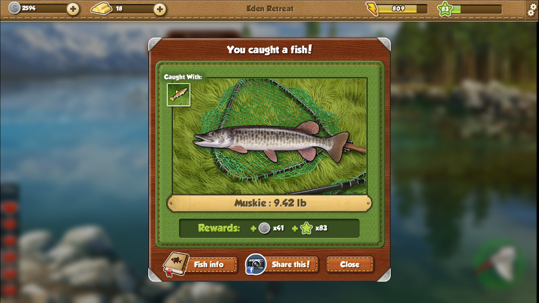 Скачать Fishing World [Взлом Бесконечные монеты] APK на Андроид