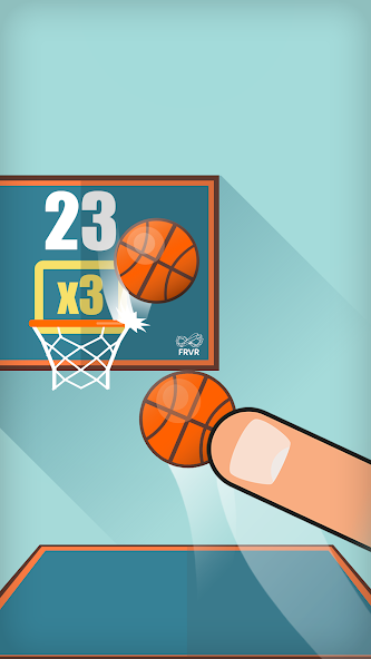 Скачать Basketball FRVR - Dunk Shoot [Взлом Бесконечные деньги] APK на Андроид