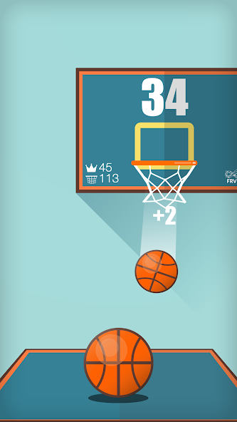 Скачать Basketball FRVR - Dunk Shoot [Взлом Бесконечные деньги] APK на Андроид