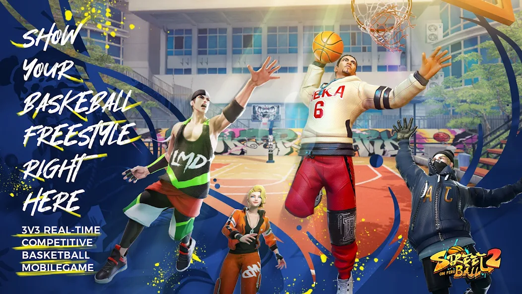 Скачать Streetball2: On Fire [Взлом Много монет] APK на Андроид