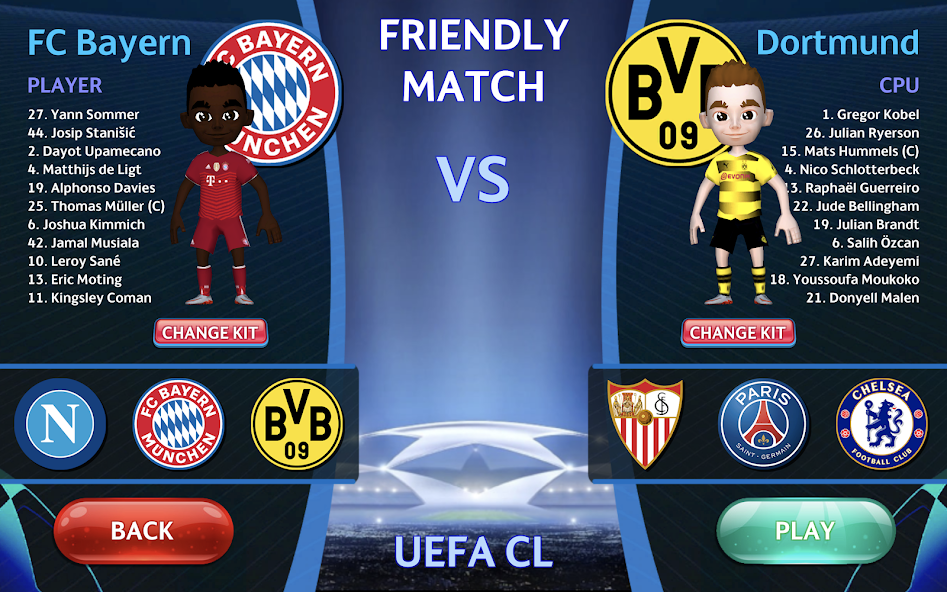 Скачать Champions League - UEFA Game [Взлом Бесконечные деньги] APK на Андроид