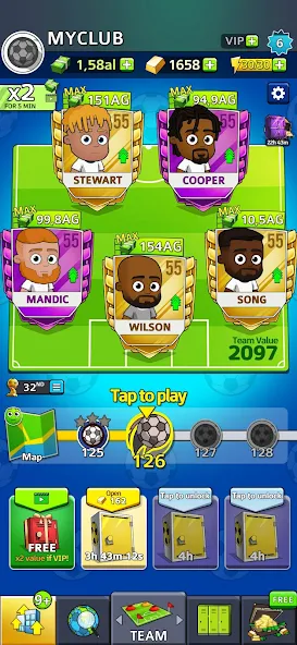 Скачать Idle Soccer Story - Магнат [Взлом Много монет] APK на Андроид