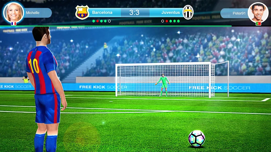 Скачать FreeKick PvP Football [Взлом Бесконечные деньги] APK на Андроид