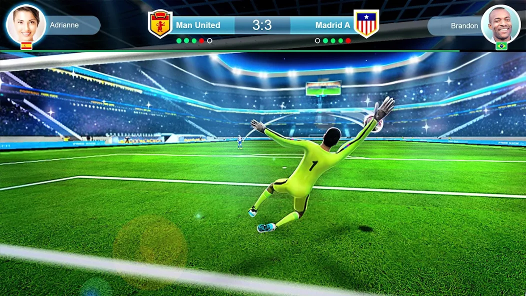 Скачать FreeKick PvP Football [Взлом Бесконечные деньги] APK на Андроид