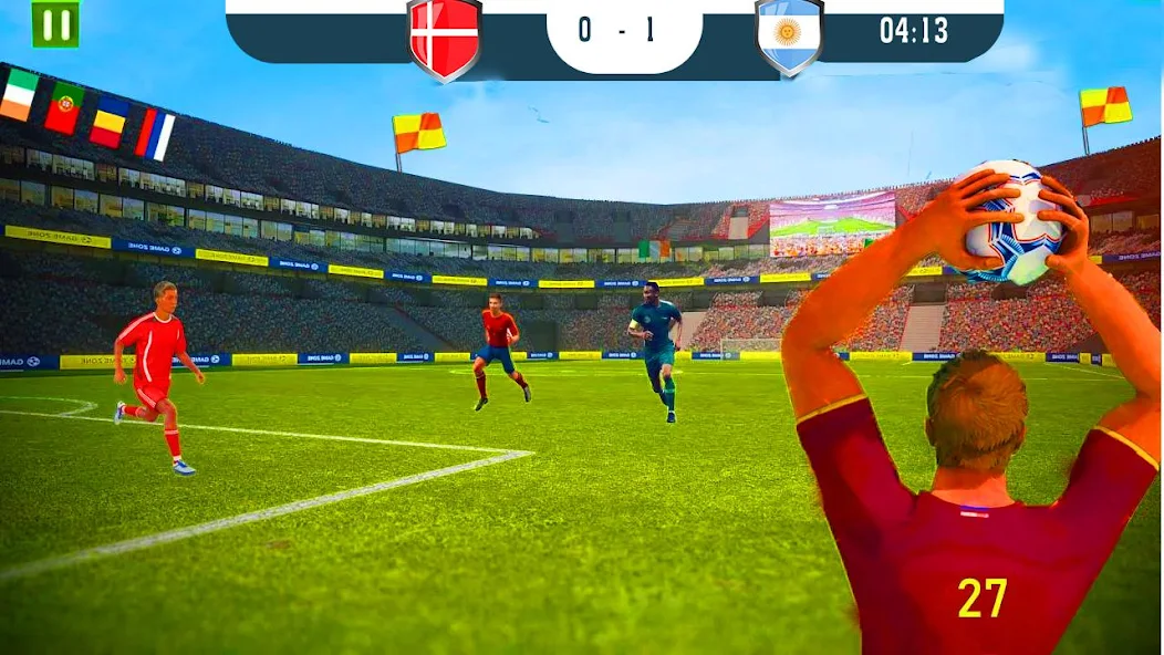 Скачать Real Football Soccer Striker [Взлом Много монет] APK на Андроид
