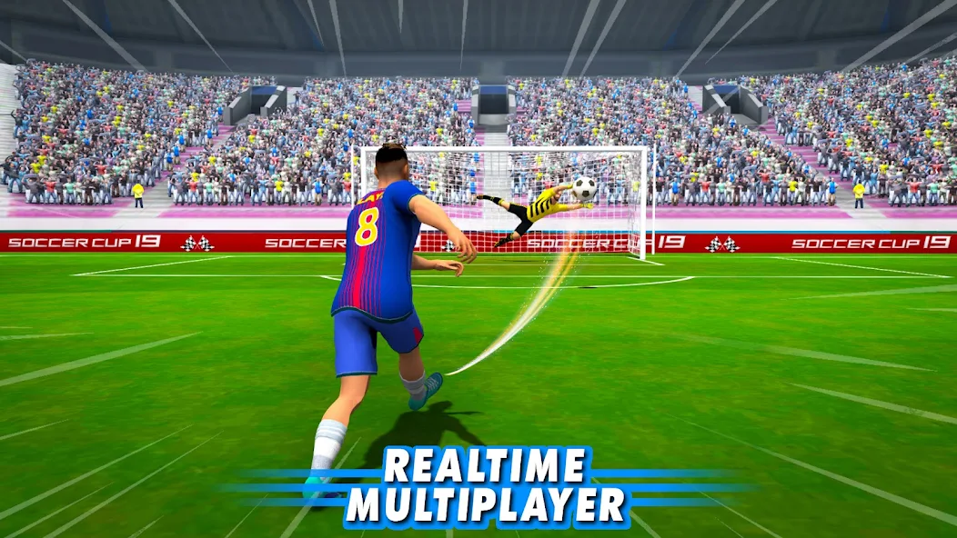 Скачать Real Football Soccer Striker [Взлом Много монет] APK на Андроид