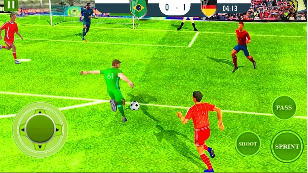 Скачать Real Football Soccer Striker [Взлом Много монет] APK на Андроид