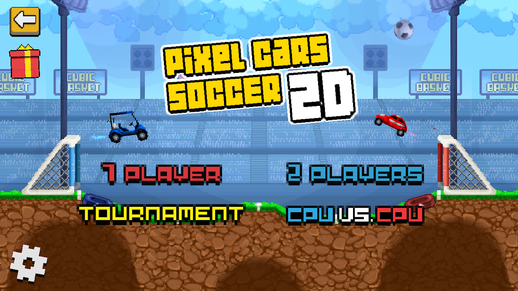 Скачать Pixel Cars. Soccer [Взлом Много монет] APK на Андроид