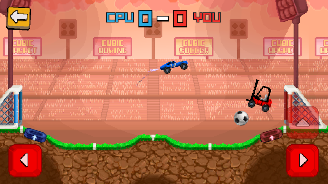 Скачать Pixel Cars. Soccer [Взлом Много монет] APK на Андроид