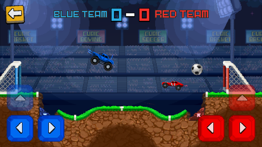 Скачать Pixel Cars. Soccer [Взлом Много монет] APK на Андроид