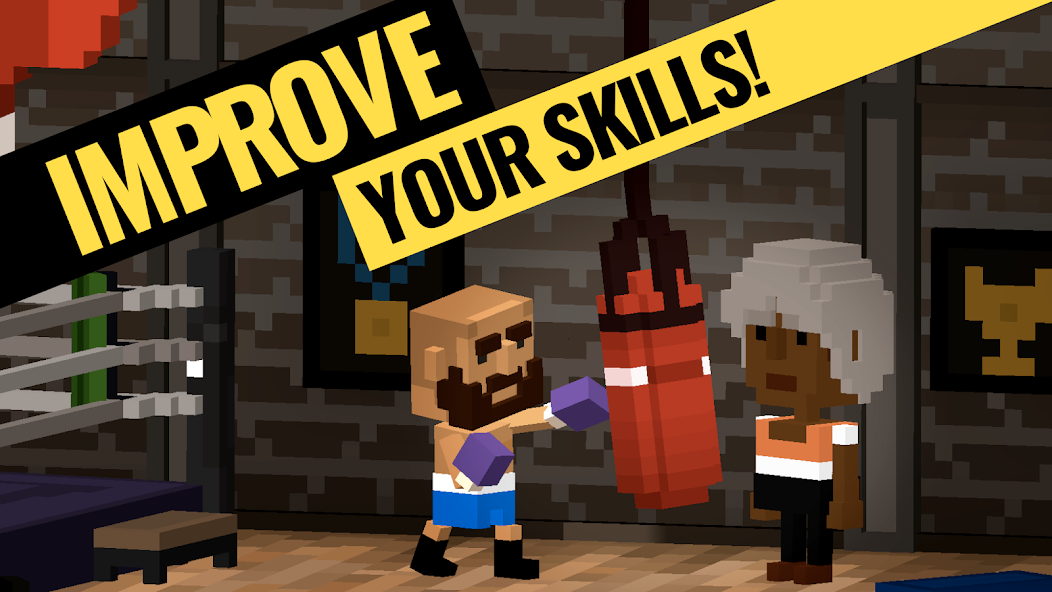 Скачать Square Fists - боксом [Взлом Бесконечные монеты] APK на Андроид