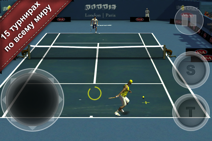 Скачать Cross Court Tennis 2 [Взлом Много монет] APK на Андроид