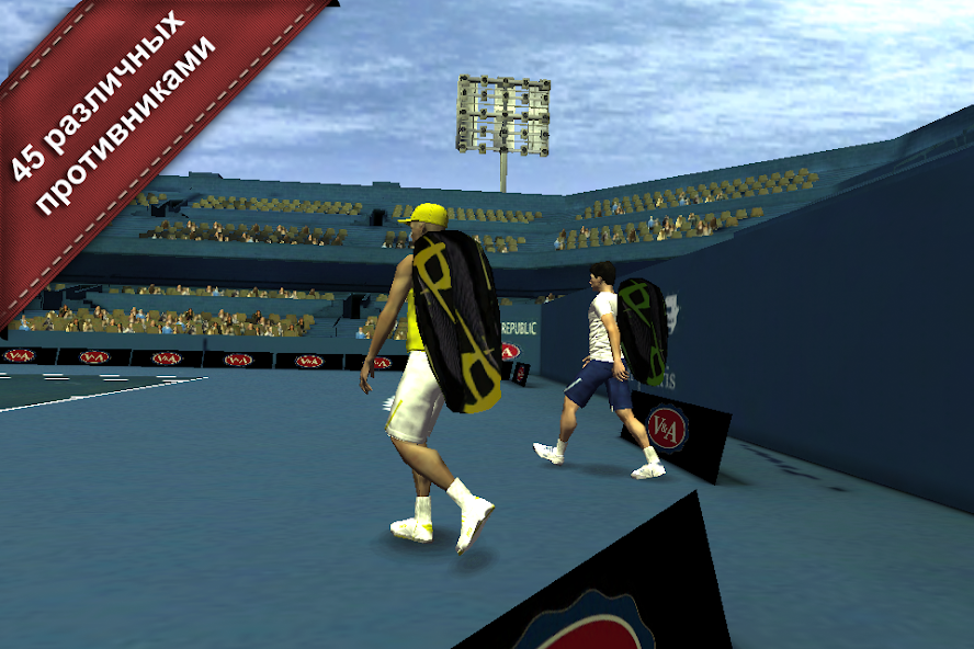 Скачать Cross Court Tennis 2 [Взлом Много монет] APK на Андроид