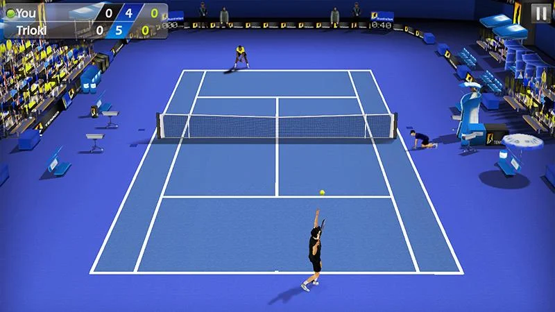 Скачать Теннис пальцем 3D - Tennis [Взлом Много монет] APK на Андроид