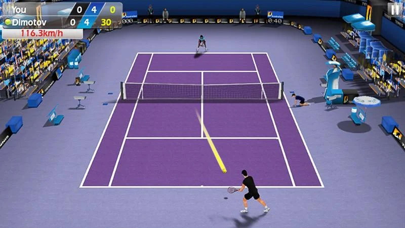 Скачать Теннис пальцем 3D - Tennis [Взлом Много монет] APK на Андроид