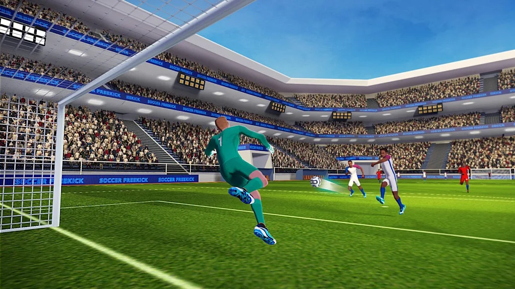 Скачать Soccer World League FreeKick [Взлом Бесконечные монеты] APK на Андроид