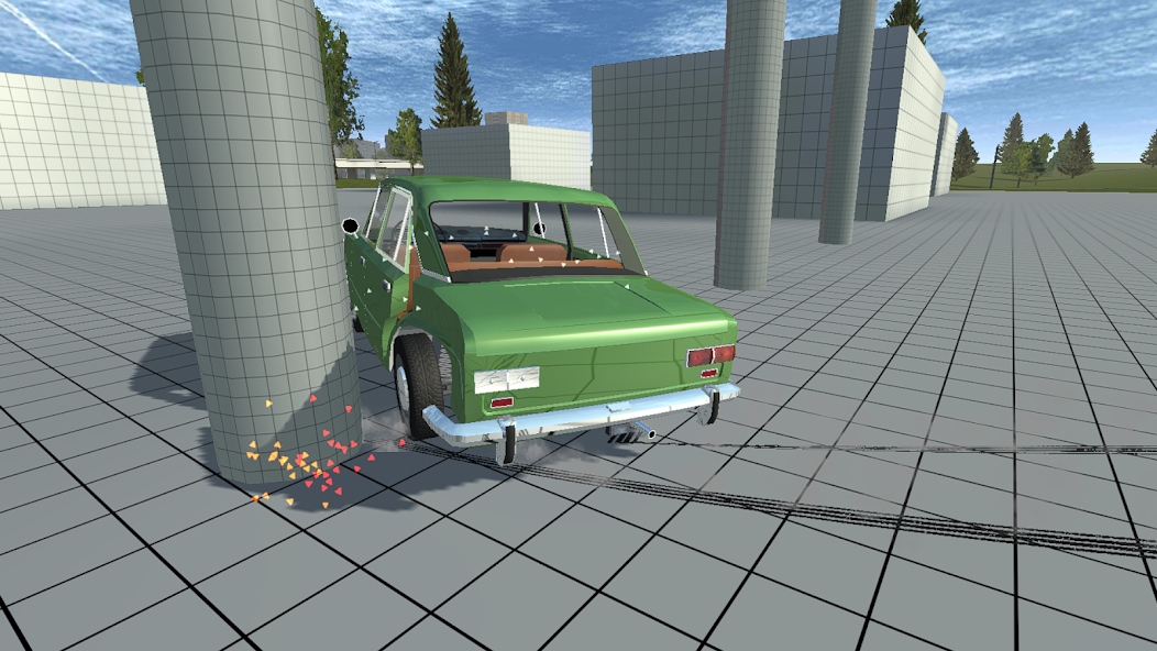Скачать Simple Car Crash Physics Sim [Взлом Много денег] APK на Андроид