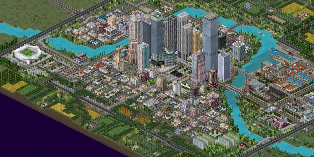 Скачать TheoTown - городской симулятор [Взлом Много монет] APK на Андроид