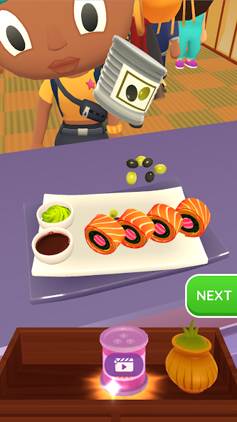 Скачать Sushi Roll 3D - Готовь Суши [Взлом Много денег] APK на Андроид