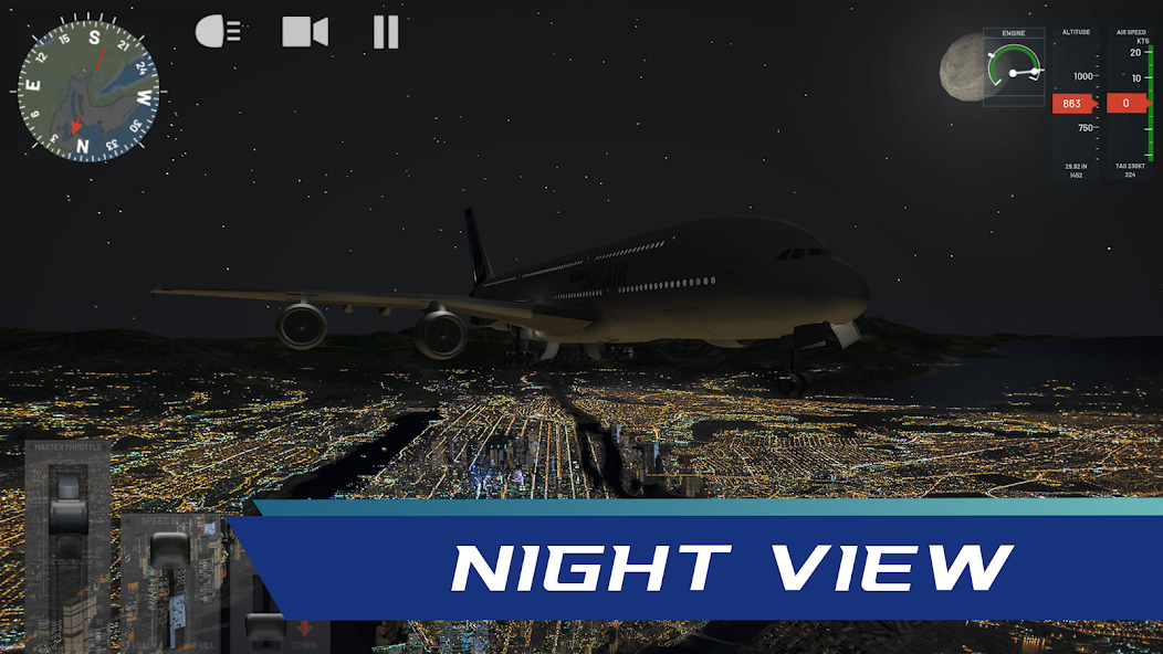 Скачать Flight Simulator: Plane Game [Взлом Бесконечные монеты] APK на Андроид