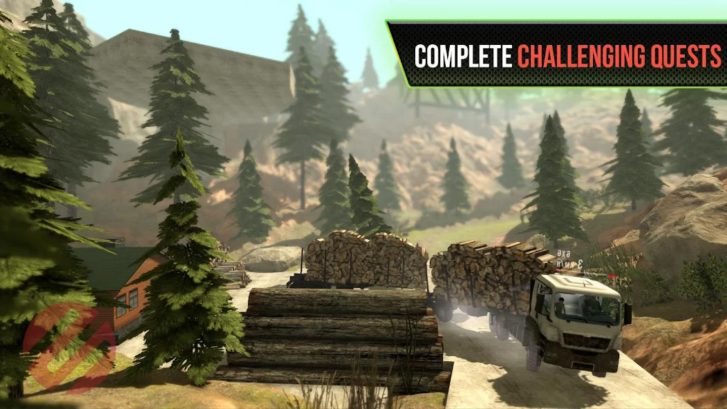 Скачать Симулятор грузовиков OffRoad 4 [Взлом Бесконечные монеты] APK на Андроид