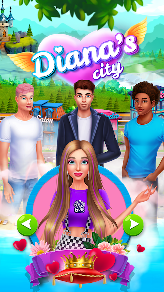 Скачать Diana's city - мода и красота [Взлом Бесконечные деньги] APK на Андроид