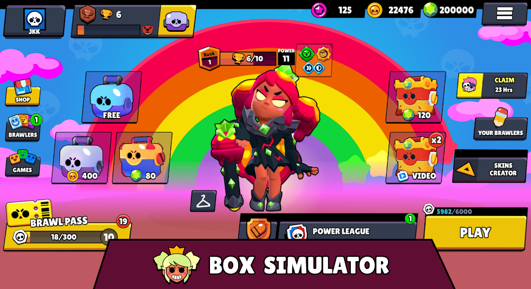 Скачать Box Simulator Mandy Brawl Star [Взлом Много монет] APK на Андроид