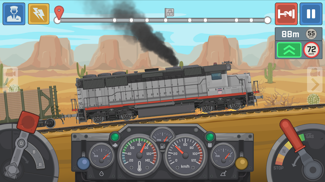 Скачать Train Simulator: поезд игра 2D [Взлом Много денег] APK на Андроид