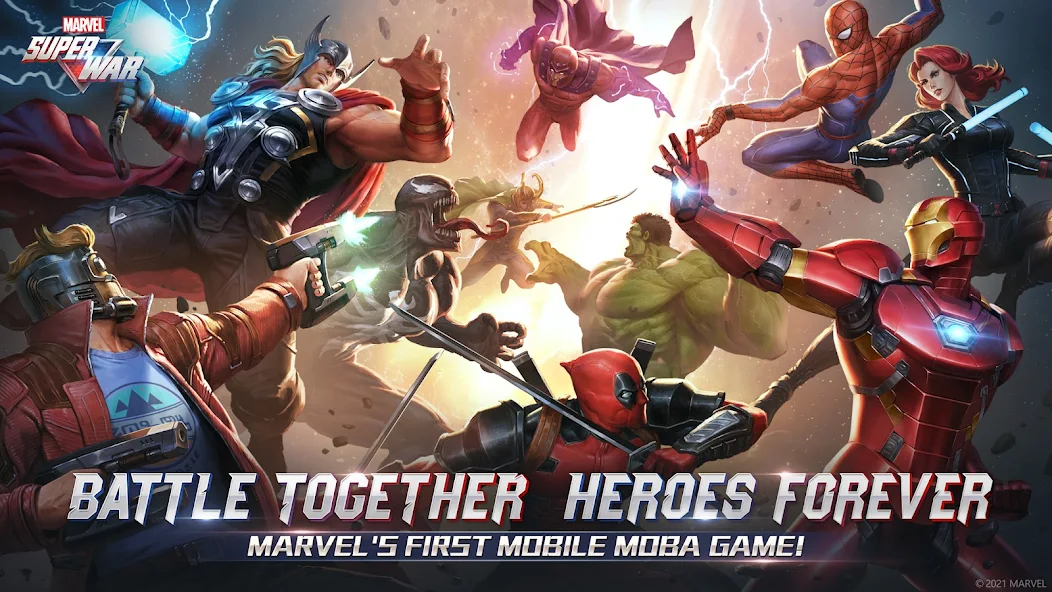 Скачать MARVEL Super War [Взлом Бесконечные монеты] APK на Андроид