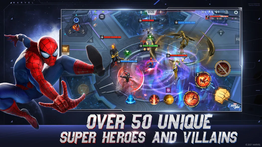 Скачать MARVEL Super War [Взлом Бесконечные монеты] APK на Андроид