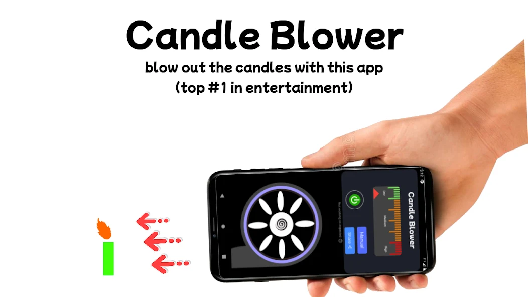 Скачать Blower - Candle Blower Lite [Взлом Бесконечные деньги] APK на Андроид