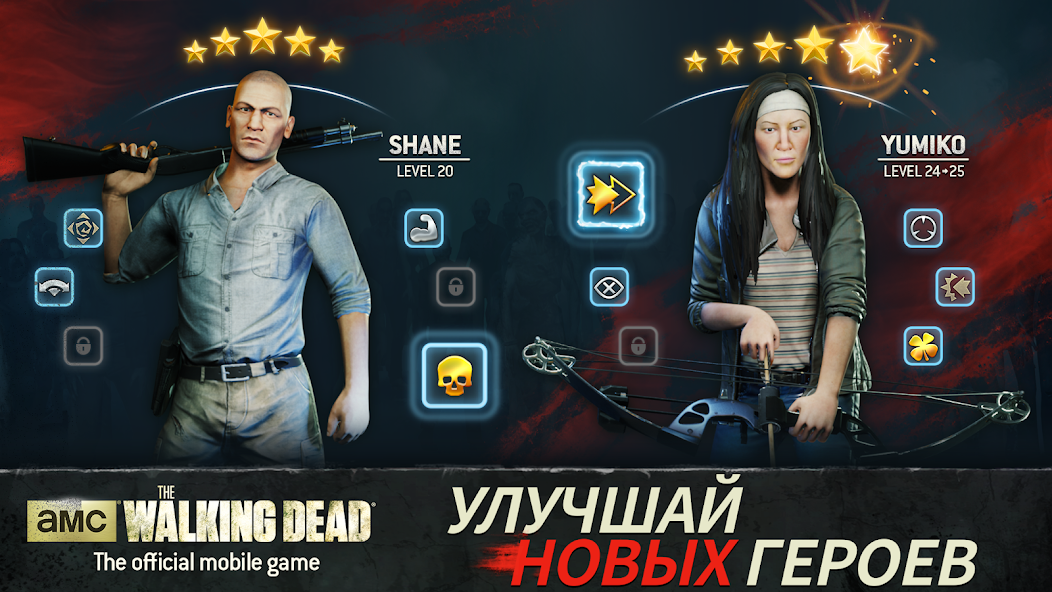 Скачать The Walking Dead No Man's Land [Взлом Много денег] APK на Андроид