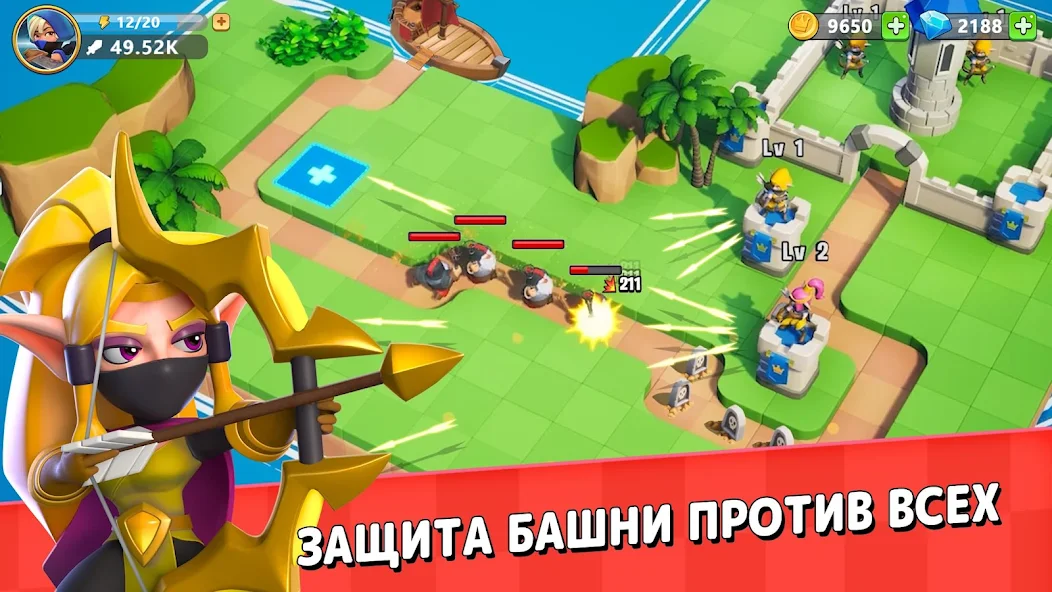 Скачать Kingdom Guard:Tower Defense TD [Взлом Много денег] APK на Андроид