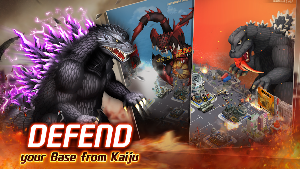 Скачать Godzilla Defense Force [Взлом Бесконечные монеты] APK на Андроид