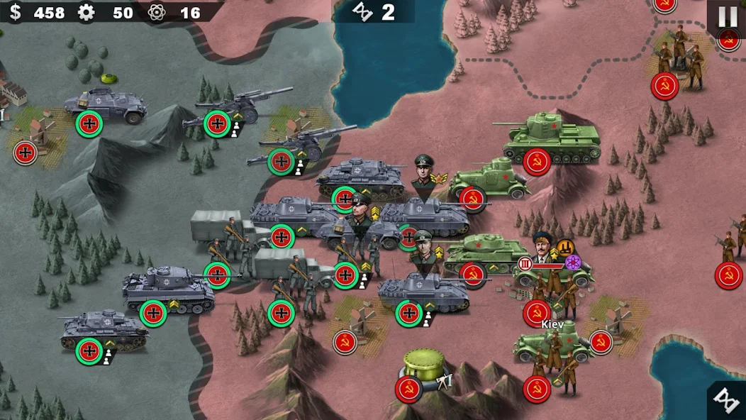 Скачать World Conqueror 4-WW2 Strategy [Взлом Много денег] APK на Андроид