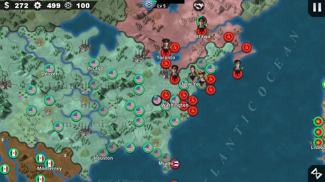 Скачать World Conqueror 4-WW2 Strategy [Взлом Много денег] APK на Андроид