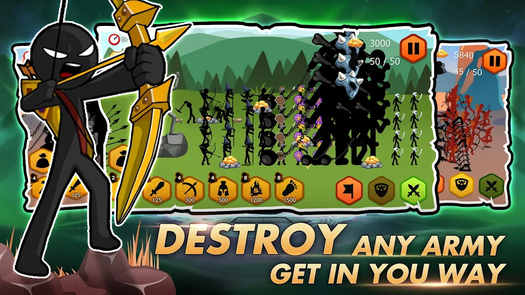 Скачать Stickman Battle War [Взлом Бесконечные деньги] APK на Андроид