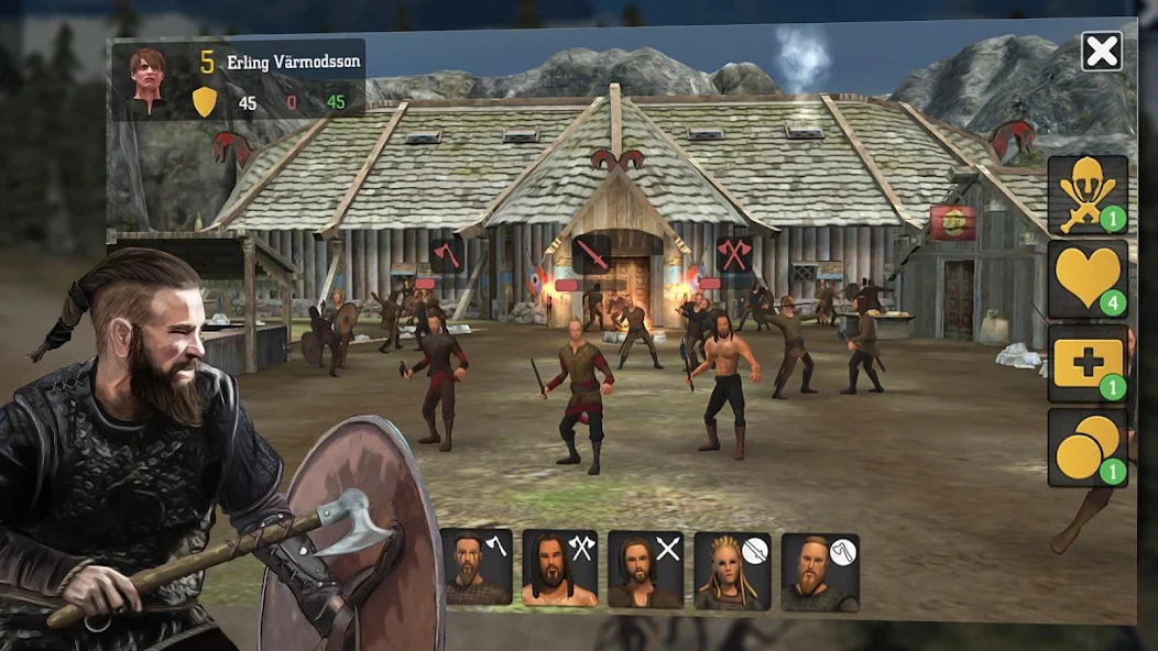 Скачать Vikings at War [Взлом Много монет] APK на Андроид