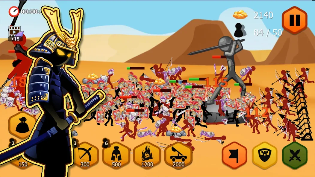 Скачать Stickman Battle 2: Empires War [Взлом Много денег] APK на Андроид