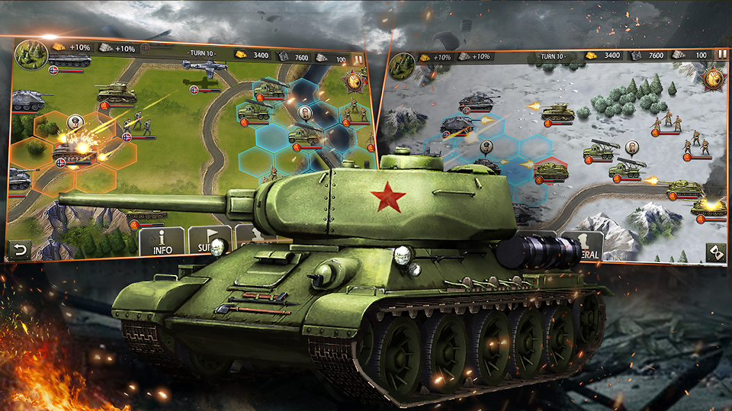 Скачать World War 2: Военная стратегия [Взлом Много денег] APK на Андроид