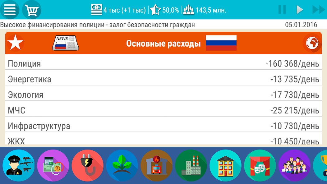 Скачать Симулятор России 2 [Взлом Бесконечные деньги] APK на Андроид